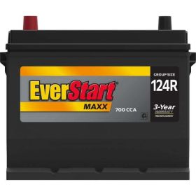 EverStart Maxx Lead Acid Automotive Battery, Group Size 124R 12 Volt 700 CCA - EverStart